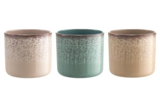 Prekės „Vazonas keramikinis 17cm beige 4Living“ paveikslėlis
