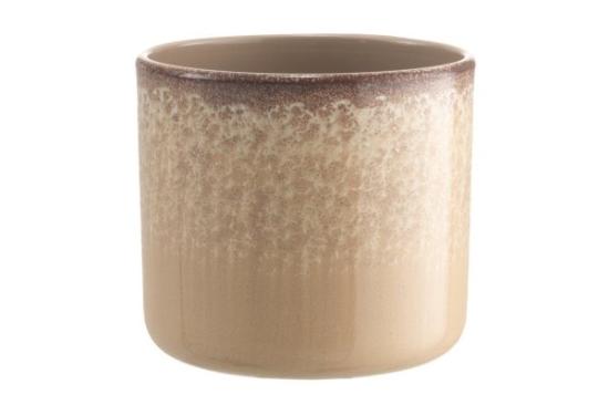 Prekės „Vazonas keramikinis 17cm beige 4Living“ paveikslėlis
