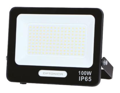 Prekės „LED prožektorius, juodas, 90Lm/W, 100W, neutrali balta šviesa“ paveikslėlis