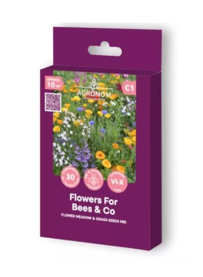 Prekės „Gėlių ir žolių sėklų mišinys FLOWERS FOR BEES“ paveikslėlis