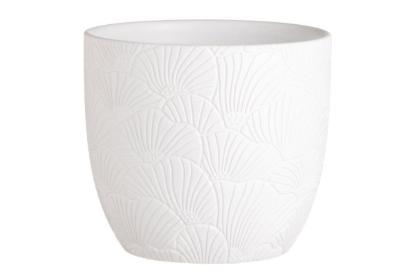 Prekės „Vazonas keramika 20cm baltas Lotus 4Living“ paveikslėlis