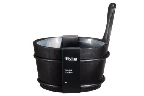 Prekės „Kubiliukas juodas 4l 4Living“ paveikslėlis