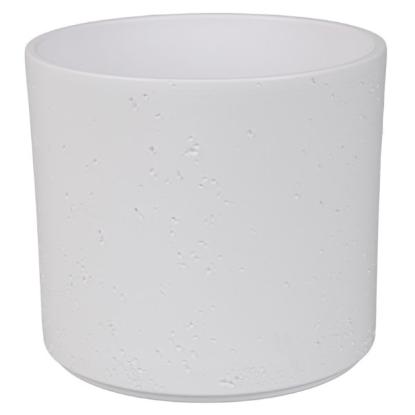 Prekės „Vazonas matinis baltas 21cm Pillar lava“ paveikslėlis