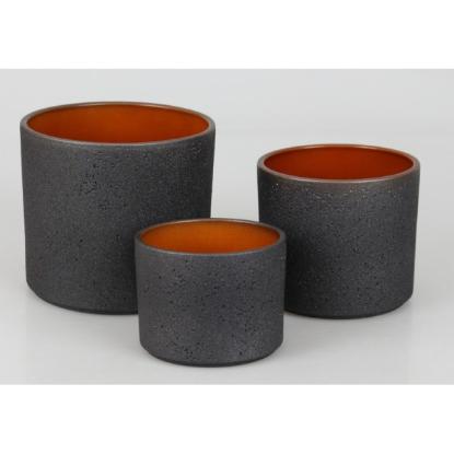 Prekės „Vazonas bicolor 21cm Pillar lava“ paveikslėlis