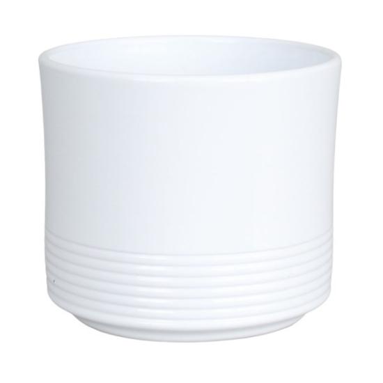 Prekės „Vazonas baltas 22cm Rille 992“ paveikslėlis