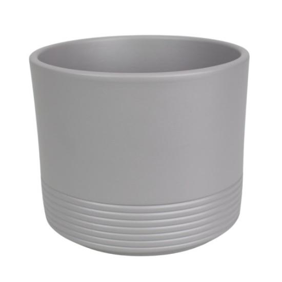 Prekės „Vazonas pilkas 22cm Rille 992“ paveikslėlis