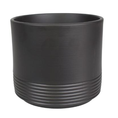 Prekės „Vazonas antracitas 22cm Rille 992“ paveikslėlis
