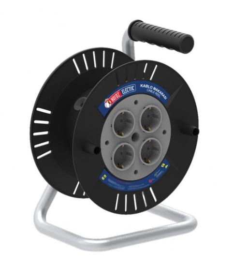Prekės „Ritė be kabelio Horoz, 4-lizdai, juoda, 240mm“ paveikslėlis
