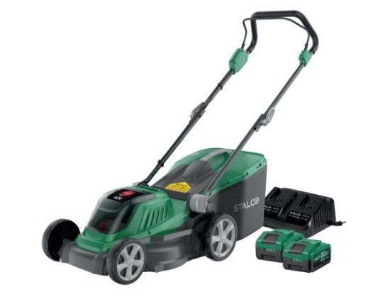 Prekės „Vejapjovė akum.2x4Ah 38cm Stalco“ paveikslėlis