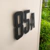 Prekės „Numeris namui 8 juodas 150 mm nerūdijančio plieno“ paveikslėlis