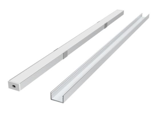 Prekės „Komplektas LED profilio paviršinis anoduotas 2m.“ paveikslėlis