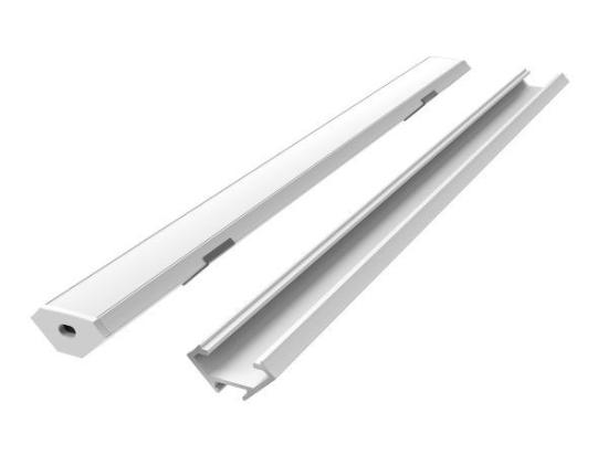 Prekės „Komplektas LED profilio kampinis baltas 2m.“ paveikslėlis