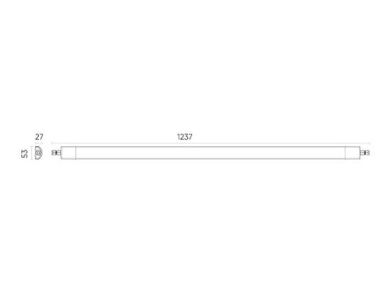 Prekės „Šviestuvas LED 36W 4320Lm 120cm IP65 4K LINIX“ paveikslėlis