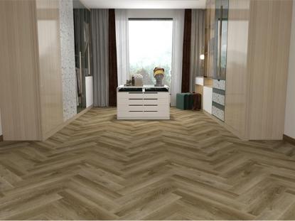 Prekės „Danga grindų SPC SENTAI ezLife+ Herringbone Oak Nantes 635x127x6,5mm (0,55) 5GI“ paveikslėlis
