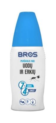 Prekės „Skystis nuo uodų ir erkių 15% 100ml Bros New“ paveikslėlis