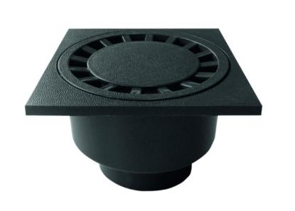 Prekės „Trapas ACO 20x20 cm ABS plastikas, juodas, su vertikaliu 110mm ištekėjimu 1,4 l/s.A15“ paveikslėlis