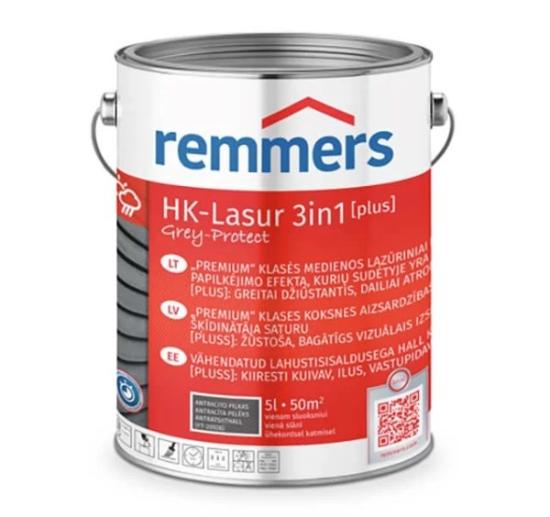 Prekės „Impregnantas HK-Lasur plius Grafito pilka 2,5L Remmers“ paveikslėlis