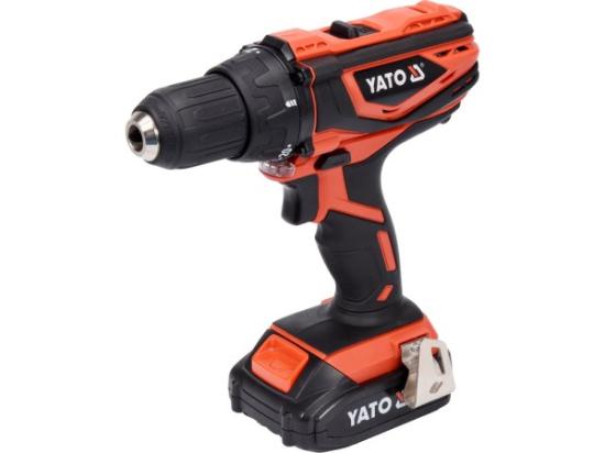 Prekės „Gręžtuvas-suktukas akumuliatorinis 18V, 40Nm, 2Ah, Li-ion, 2 greičiai Yato“ paveikslėlis