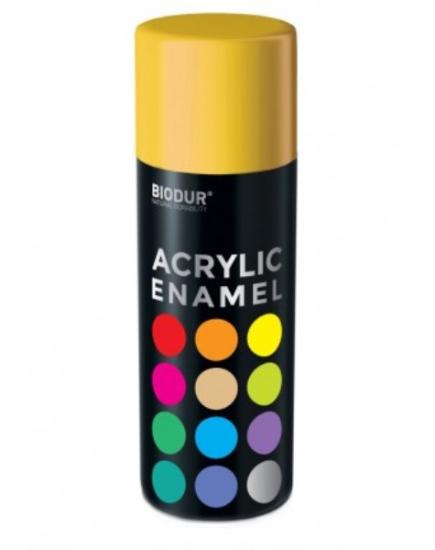 Prekės „Dažai aerozoliniai RAL1023 ACRYLIC BIODUR geltona 400ml“ paveikslėlis