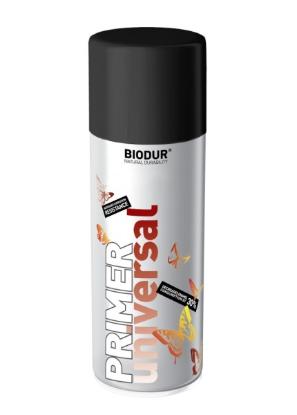 Prekės „Gruntas aerozolinis UNIVERSAL BIODUR juodas 400ml“ paveikslėlis