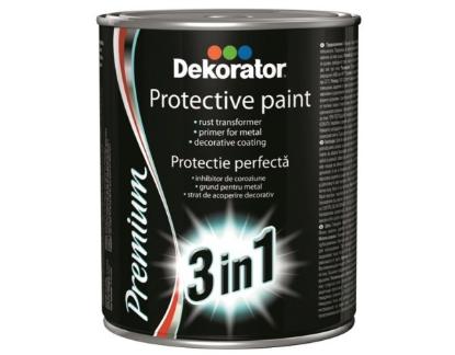 Prekės „Dažai 3in1 DEKORATOR sidabrinė 0.5L“ paveikslėlis