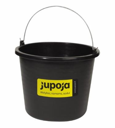 Prekės „Statybinis kibiras 20 L JUPOJA, plastikinis, juodas“ paveikslėlis