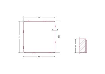 Prekės „Rifliuota trinkelė Nida 160x160x60 mm“ paveikslėlis