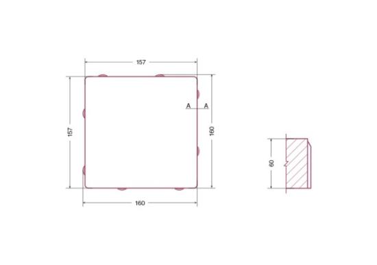 Prekės „Rifliuota trinkelė Nida 160x160x60 mm“ paveikslėlis