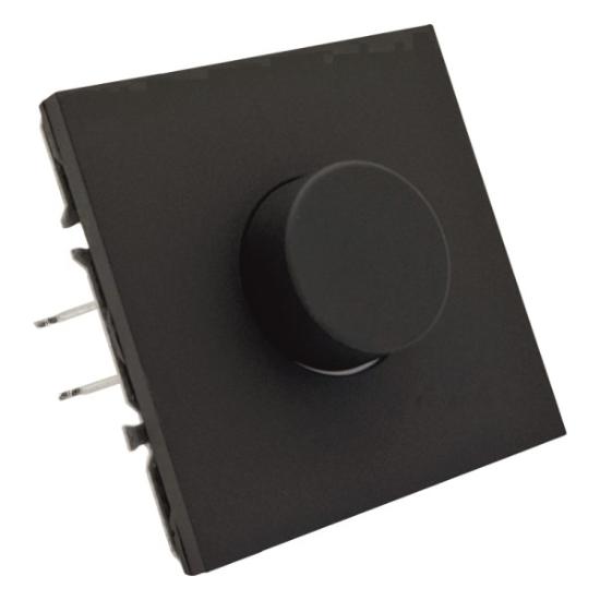 Prekės „Šviesos reguliatorius BORA, juodas, įleidžiamas, IP20, 250V, 15W˂300W, be rėmelio“ paveikslėlis