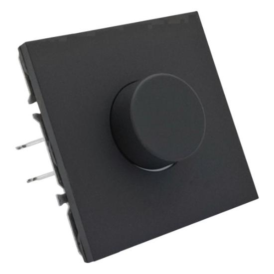 Prekės „Šviesos reguliatorius BORA, juodas, įleidžiamas, IP20, 250V, 15W˂300W, be rėmelio“ paveikslėlis