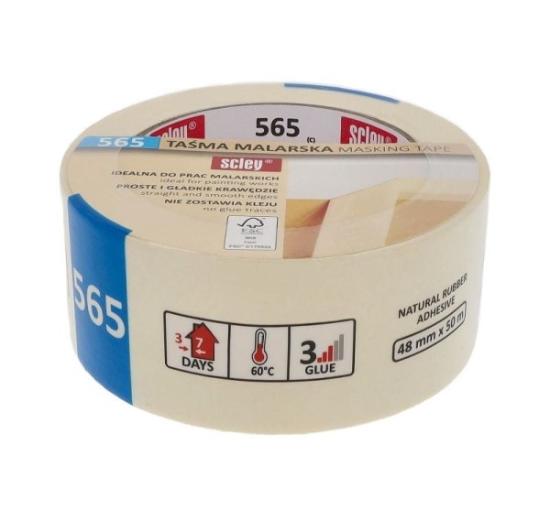 Prekės „Juosta dažymo Scley 565 balta 48mm/50m“ paveikslėlis