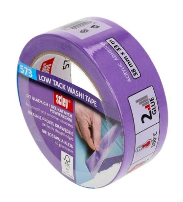 Prekės „Juosta dažymo Scley 573 Washi lygiems, delikatiems paviršiams 38mm/33m“ paveikslėlis