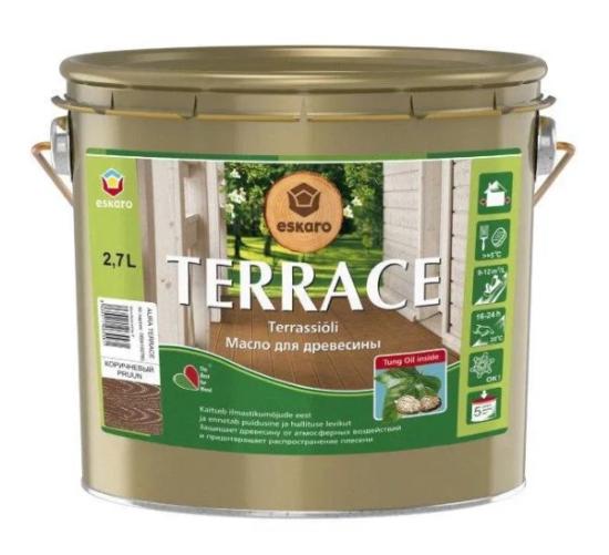 Prekės „Aliejus ESKARO Terrace oil brown 2,7 L“ paveikslėlis