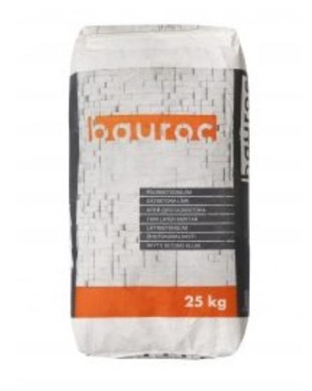 Prekės „Klijai blokeliams Bauroc MIX BG-G pilki 10Mpa, 25 kg“ paveikslėlis