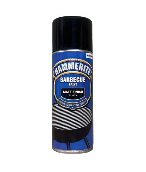 Prekės „Hammerite BBQ dažai aerozoliniai, juodi matiniai, 400 ml“ paveikslėlis