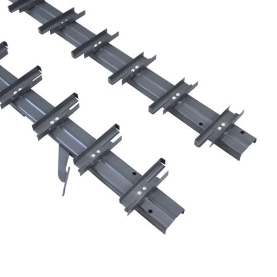 Prekės „Metaliniai laikikliai terasos žaliuzėms, 107cm, Antracito sp. Flexwood“ paveikslėlis