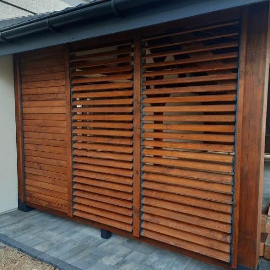 Prekės „Metaliniai laikikliai terasos žaliuzėms, 107cm, Antracito sp. Flexwood“ paveikslėlis