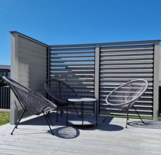 Prekės „Aliumininė lenta, terasos žaliuzėms, antracitas, 120cm Flexwood“ paveikslėlis