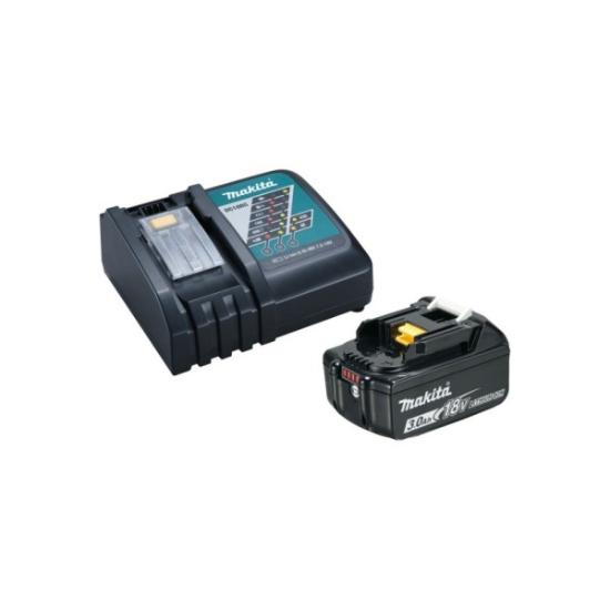 Prekės „Akumuliatorius 18V/3,0Ahx1 ir pakr.BL1830B+DC18RC Makita“ paveikslėlis