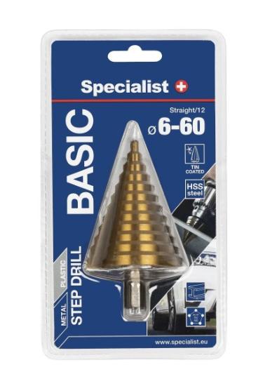 Prekės „Grąžtas pakopinis 6x60mm Basic Specialist+“ paveikslėlis