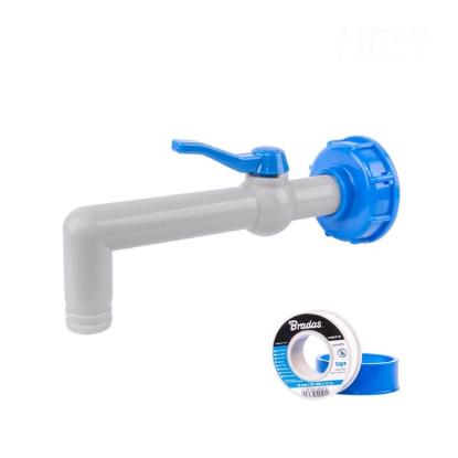 Prekės „IBC rinkinys - S60x6 adapteris su 1" PP čiaupu“ paveikslėlis
