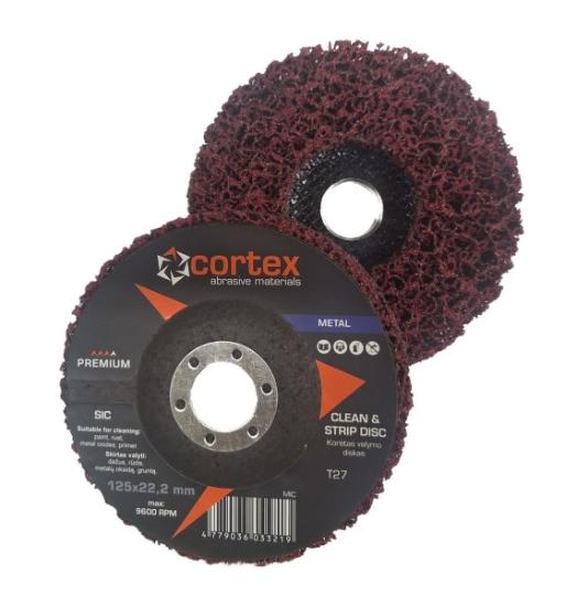 Prekės „Diskas šlifavimui korėtas 125mm SIC raudonas Cortex premium“ paveikslėlis