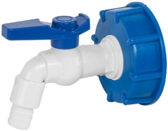 Prekės „IBC rinkinys - S60x6 adapteris su 3/4'' PVC čiaupu su 1/2'' žarnos jungtimi“ paveikslėlis