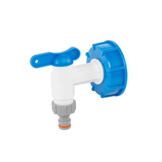 Prekės „IBC rinkinys - S60x6 adapteris su 3/4'' PP ir 3/4'' čiaupo adapteris vidinis sriegis“ paveikslėlis