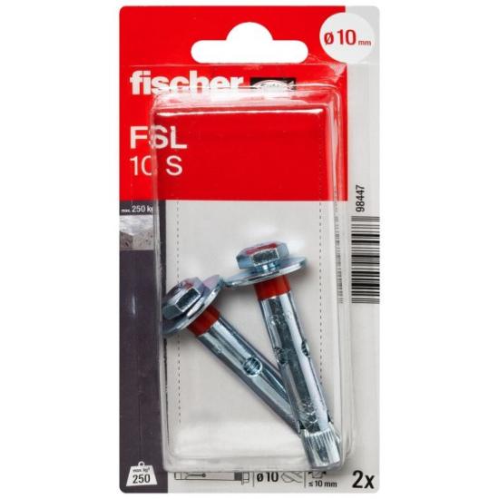 Prekės „Ankeris su varžtu 10x65/35mm 2vnt FSL 10S Fischer“ paveikslėlis