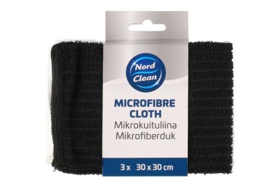 Prekės „Šluostės mikrofib.30x30cm 3vnt Nord Clean“ paveikslėlis