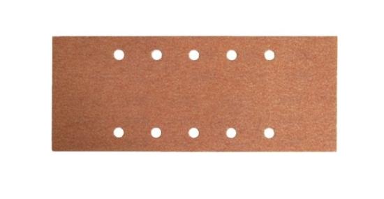 Prekės „Lapelis šlifavimo kibus P80 115 x 230 mm 10 skylių 5 vnt Cortex“ paveikslėlis