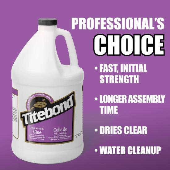 Prekės „Titebond Melamine Glue klijai medienos drožlių plokštėms, MDF, melaminui, vinilui ir HPL, 3,78 l“ paveikslėlis