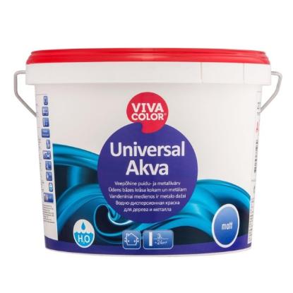 Prekės „Dažai UNIVERSAL AKVA MATT C 2,7L“ paveikslėlis