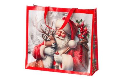 Prekės „Krepšys pirkiniams Santa 45x50cm Winteria“ paveikslėlis